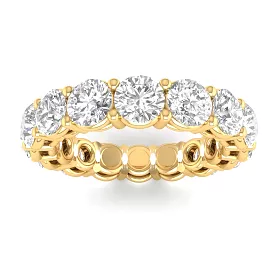 14K & 18K Gold Round Diamond Eternity Band