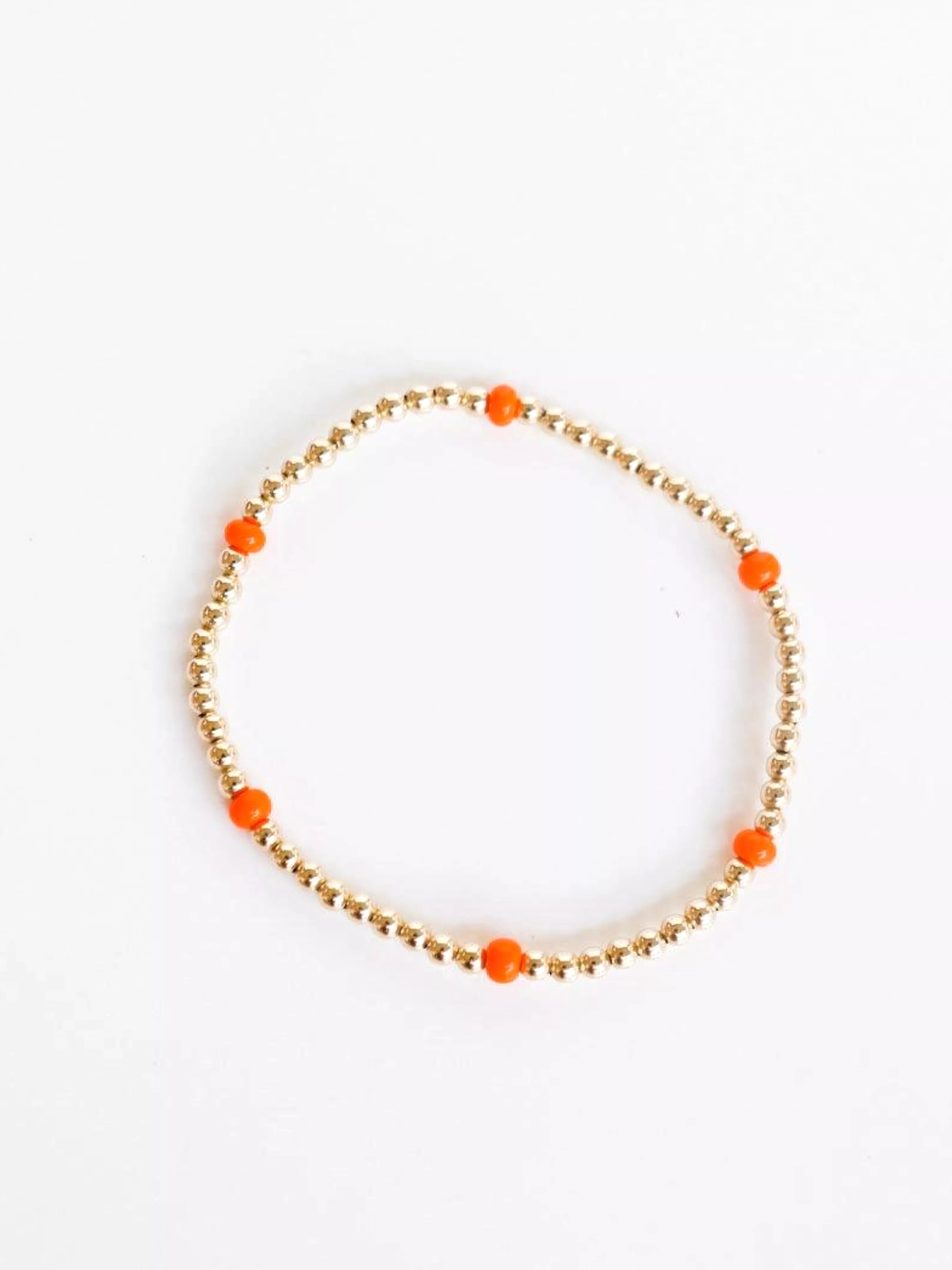 14k Gold Filled - Orange Poppi Bracelet