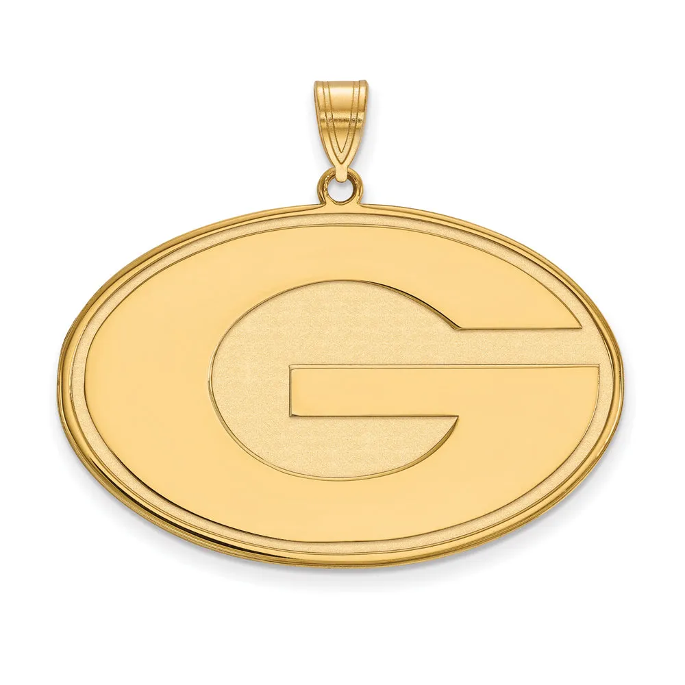 14k Yellow Gold U. of Georgia XL 'G' Pendant