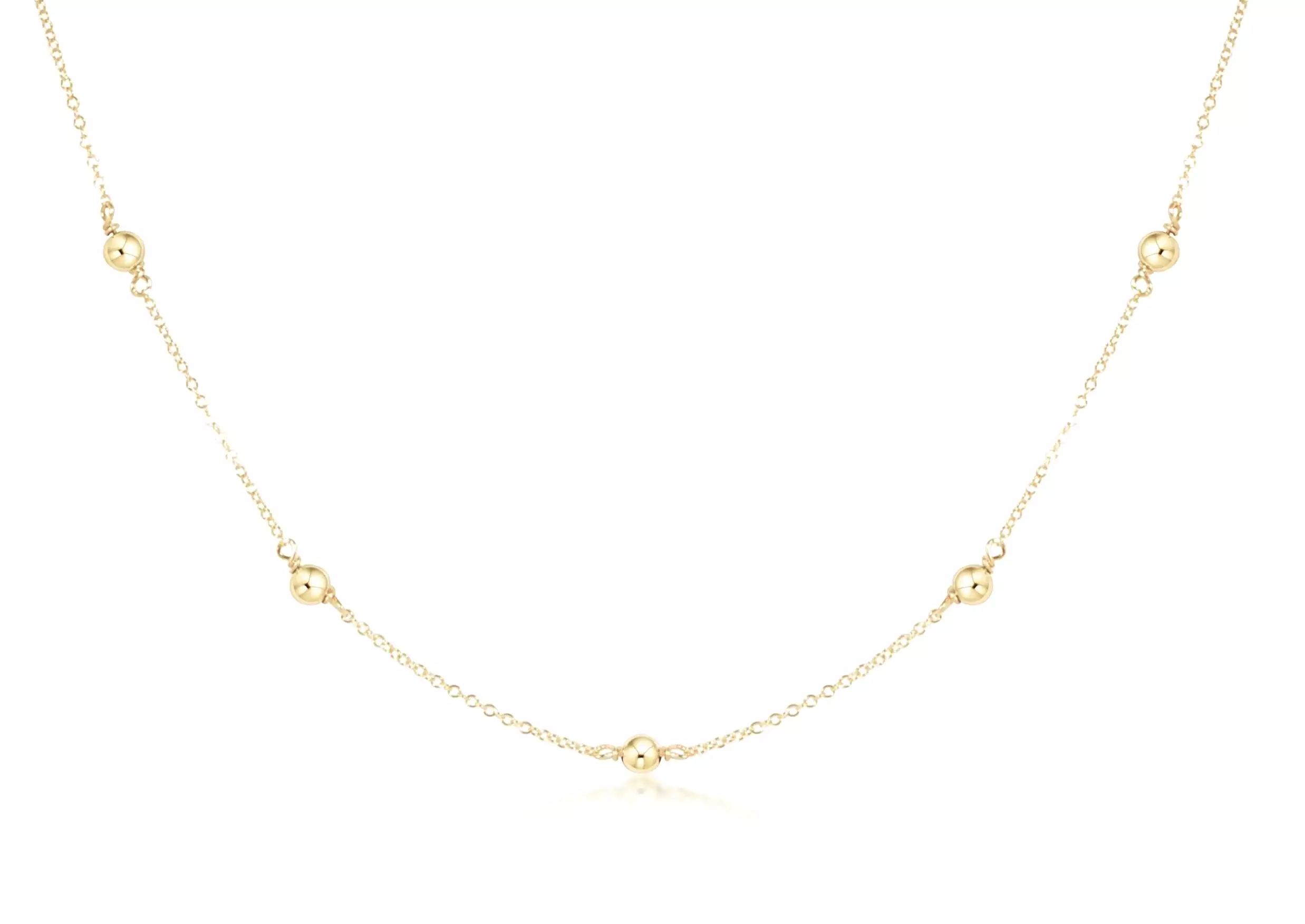 15 Simplicity Choker 4mm Bead Gold