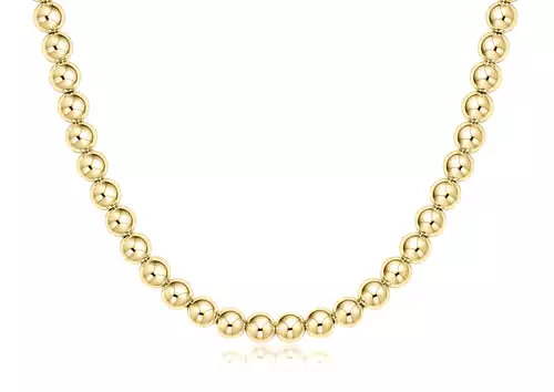 17” Choker Classic Gold 7mm Bead