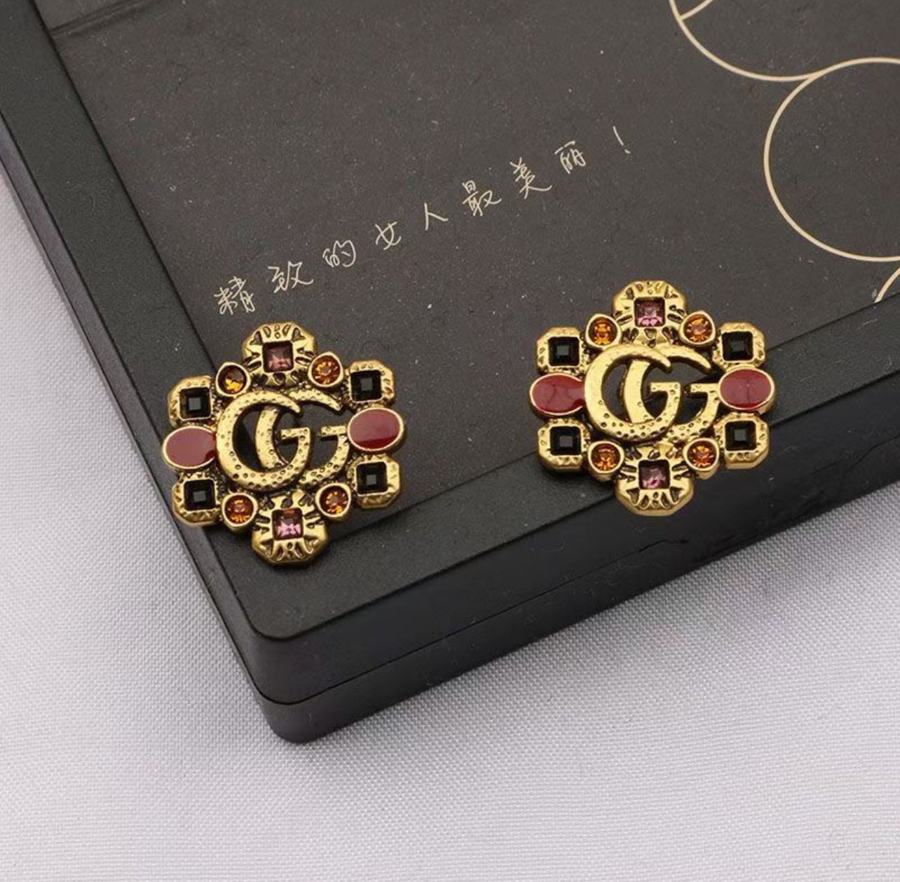 Alphabet style Earrings Women's Luxury Gold Earrings