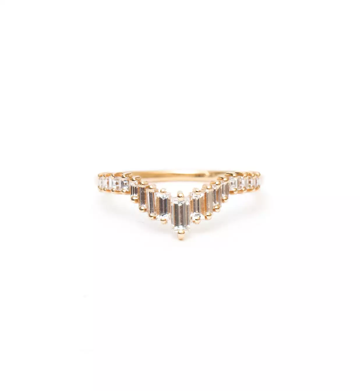 Art Deco Tiara Wedding Ring