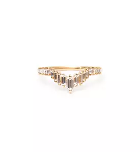 Art Deco Tiara Wedding Ring