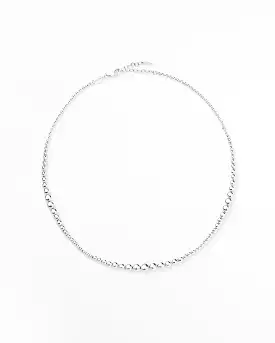 ARTICULATED BEADED CHOKER / SILVER