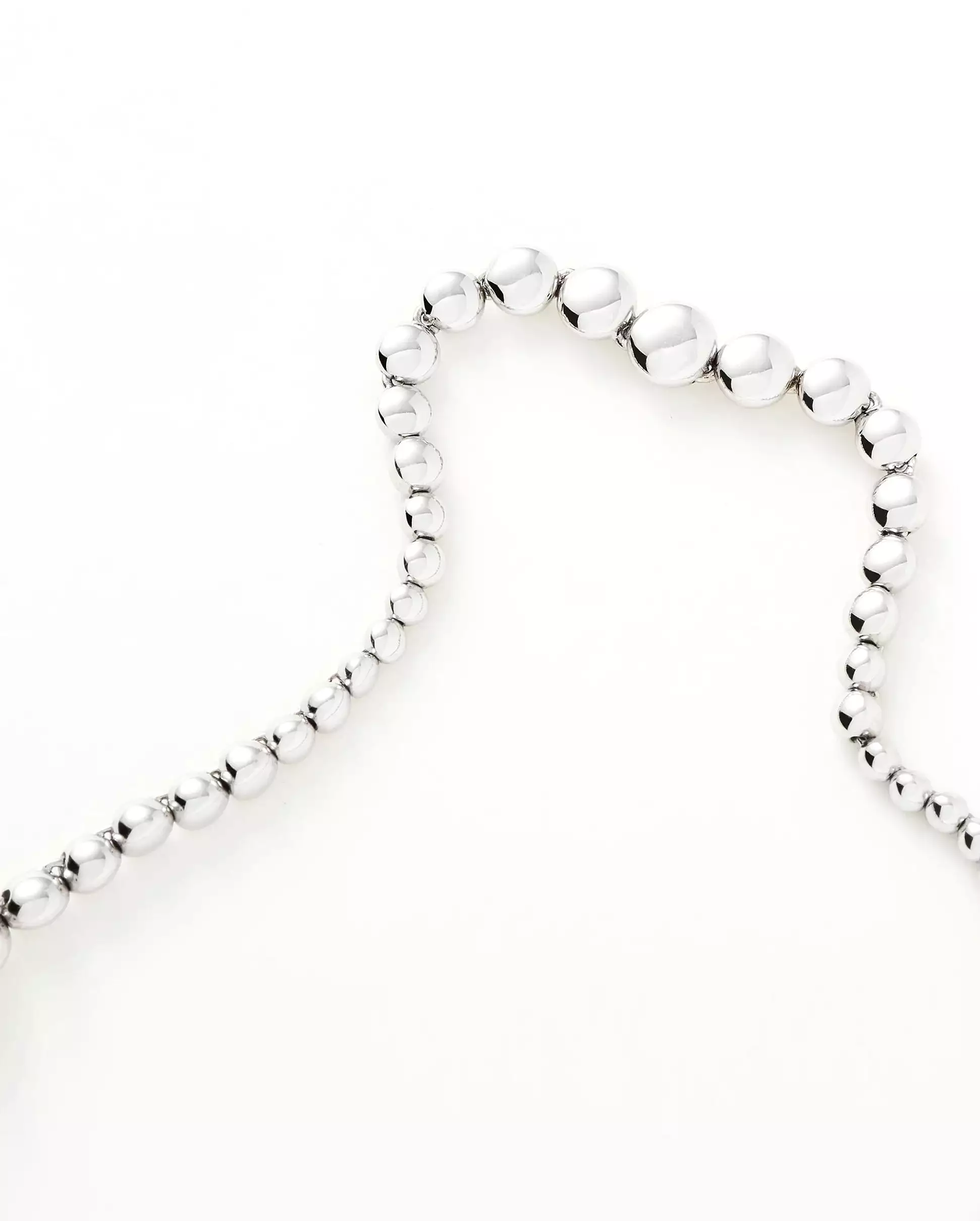 ARTICULATED BEADED CHOKER / SILVER