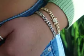 BABY ICED CUBAN BRACELET