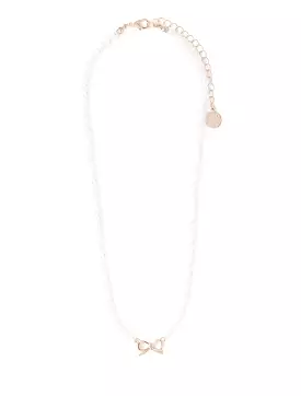 Bailey Bow & Pearl Necklace