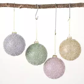 Beaded Ball Ornament Set Of 4