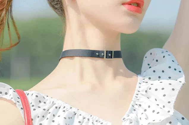 BLACK FASHION CHOKER BY60404