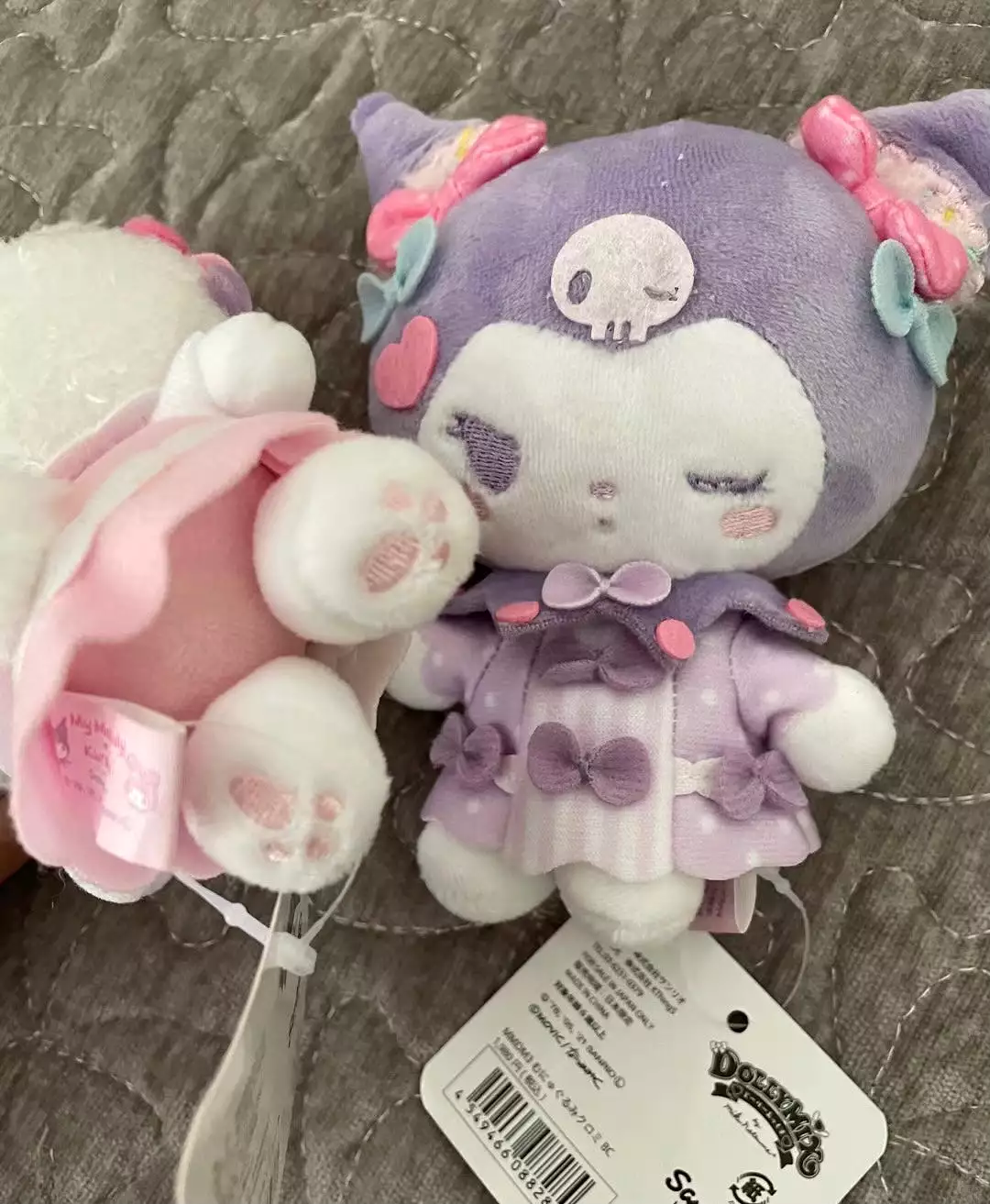 Bowknot Sanrio mymelody kuromi plushies stuffed toys ornament