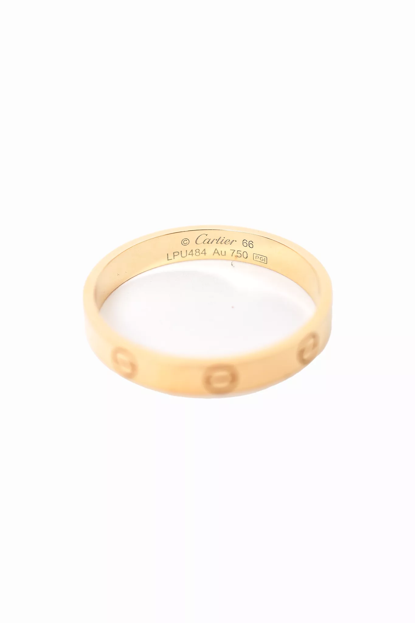 Cartier 18k Yellow Gold 'Love' Wedding Band Size 66