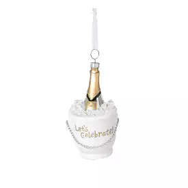 Champagne Toast Glass Ornament