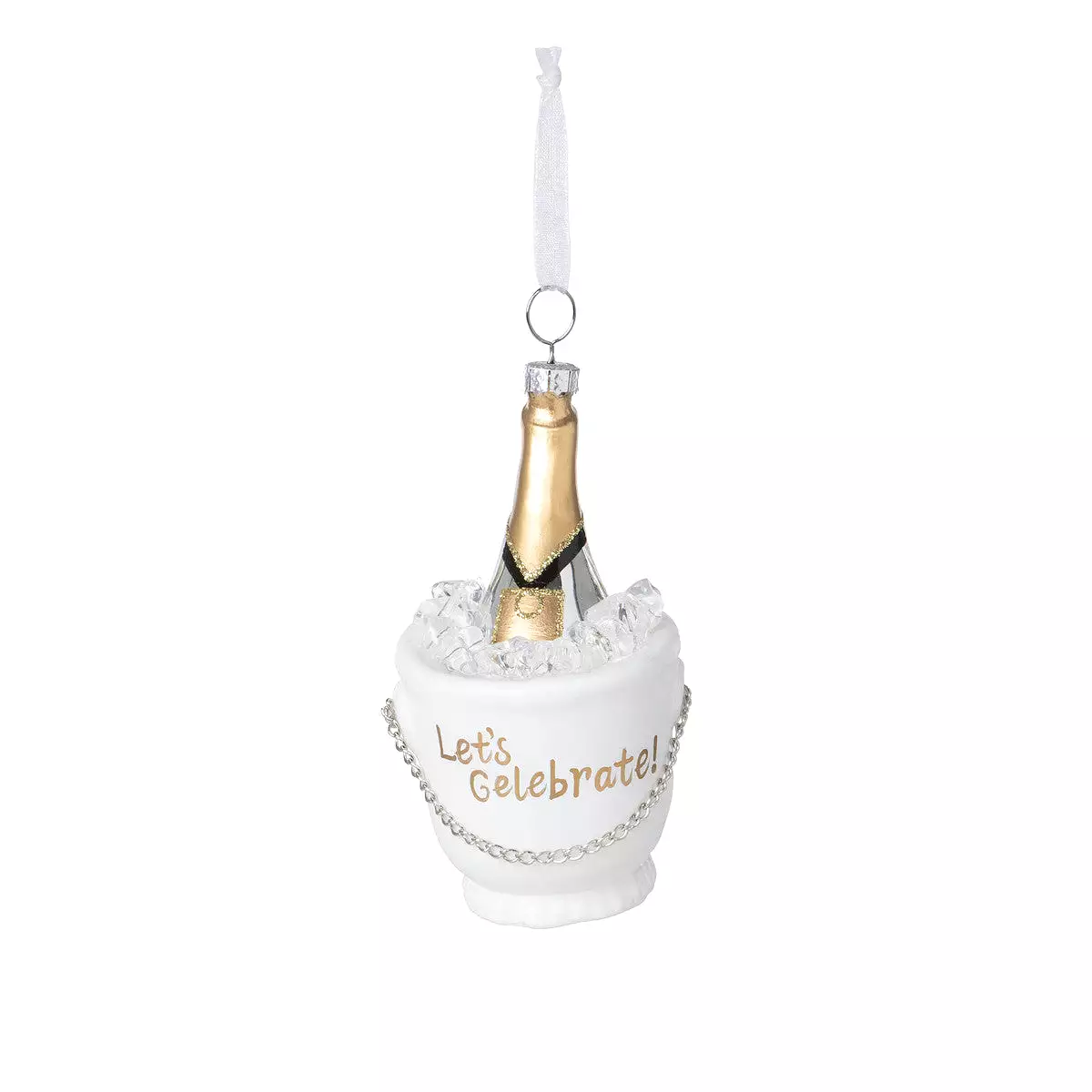 Champagne Toast Glass Ornament