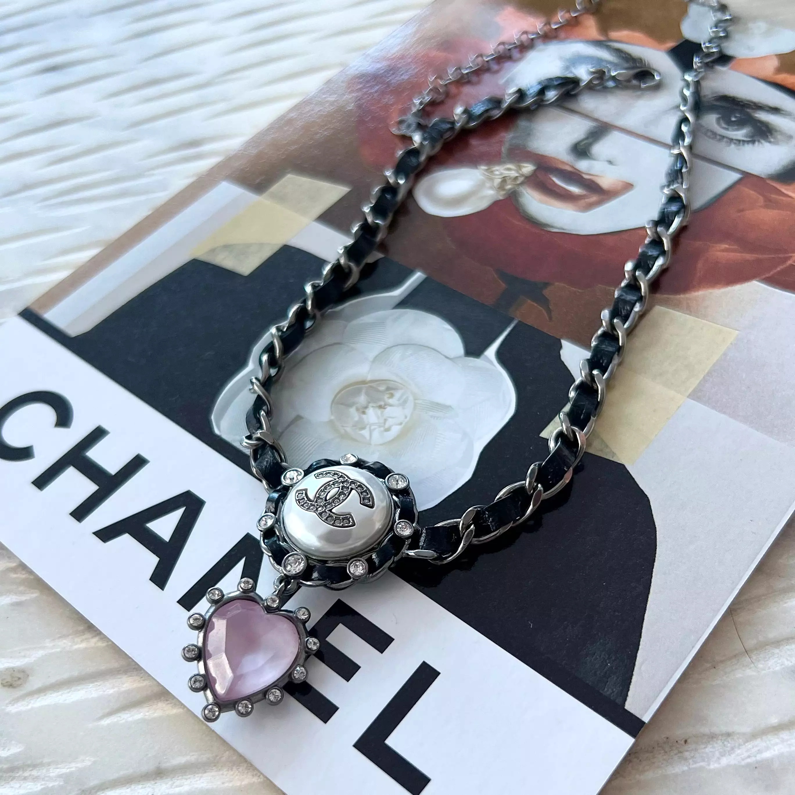 Chanel CC Heart Choker Necklace