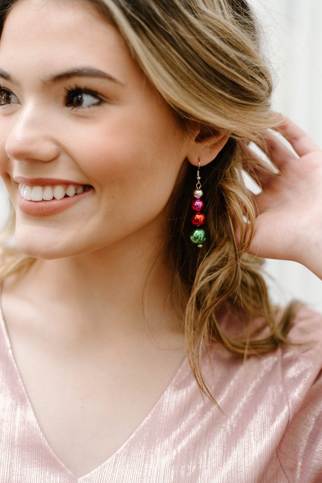 Christmas Ball Drop Earrings