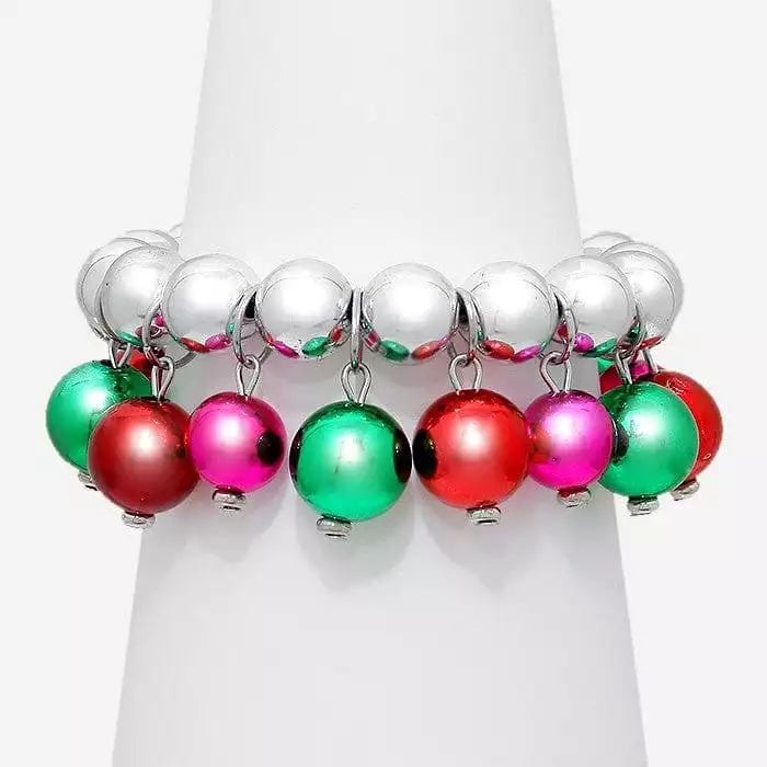 Christmas Ornament Charm Bracelet