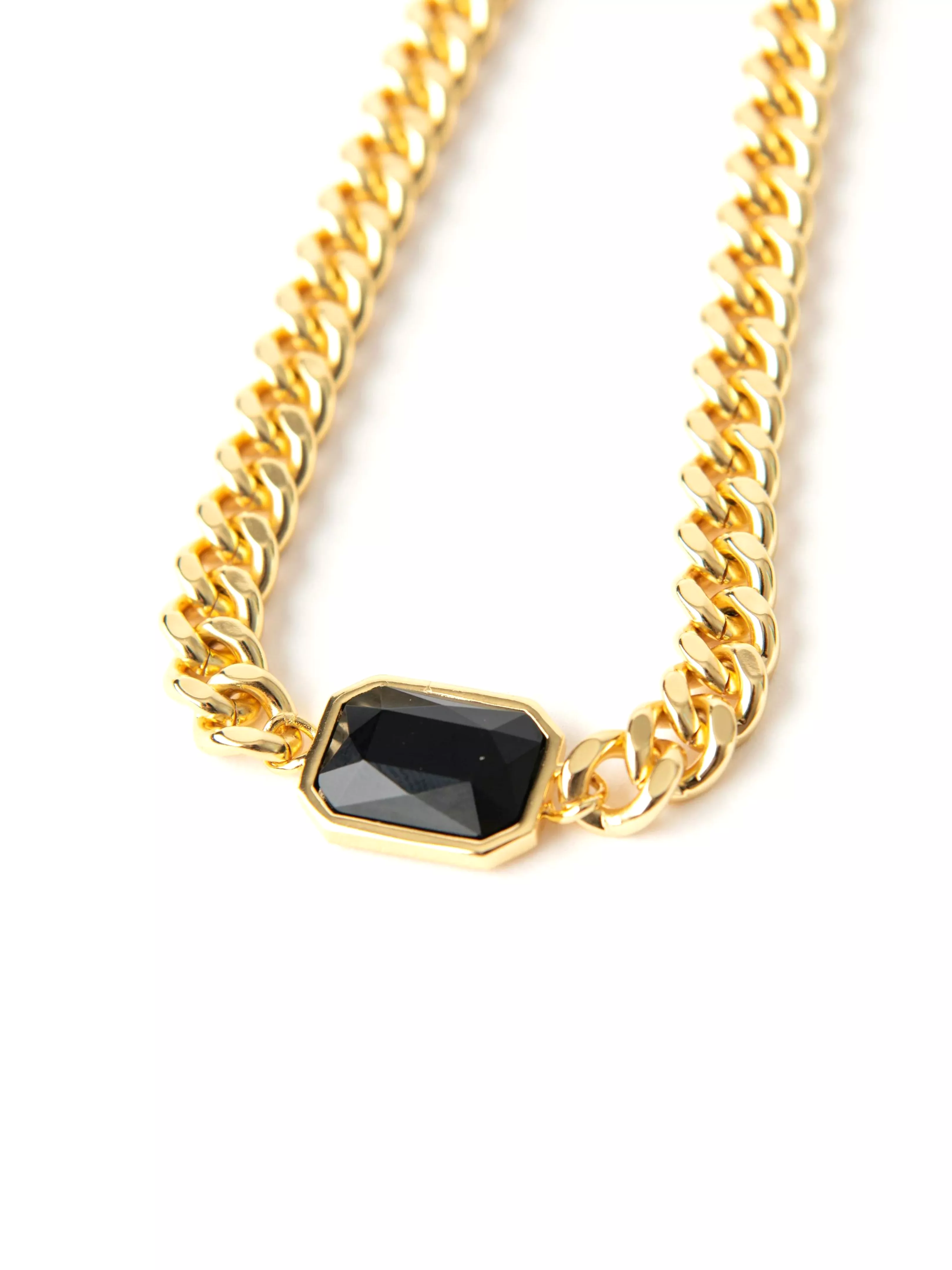 Chunky Choker Gem Black