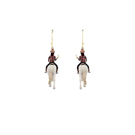 Cowgirl Horse Riding Earrings