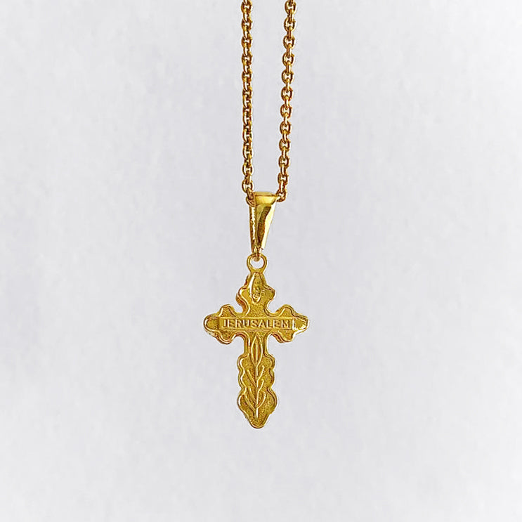 Crucifix Necklace - Gold Plated