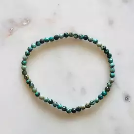 Crystal Faceted Bracelet, African Turquoise