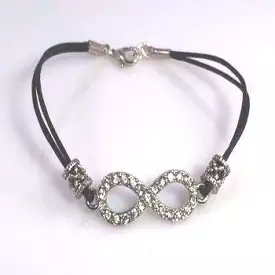 Crystal Infinity Cord Bracelet