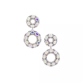 Double Circle Rhinestone Earring