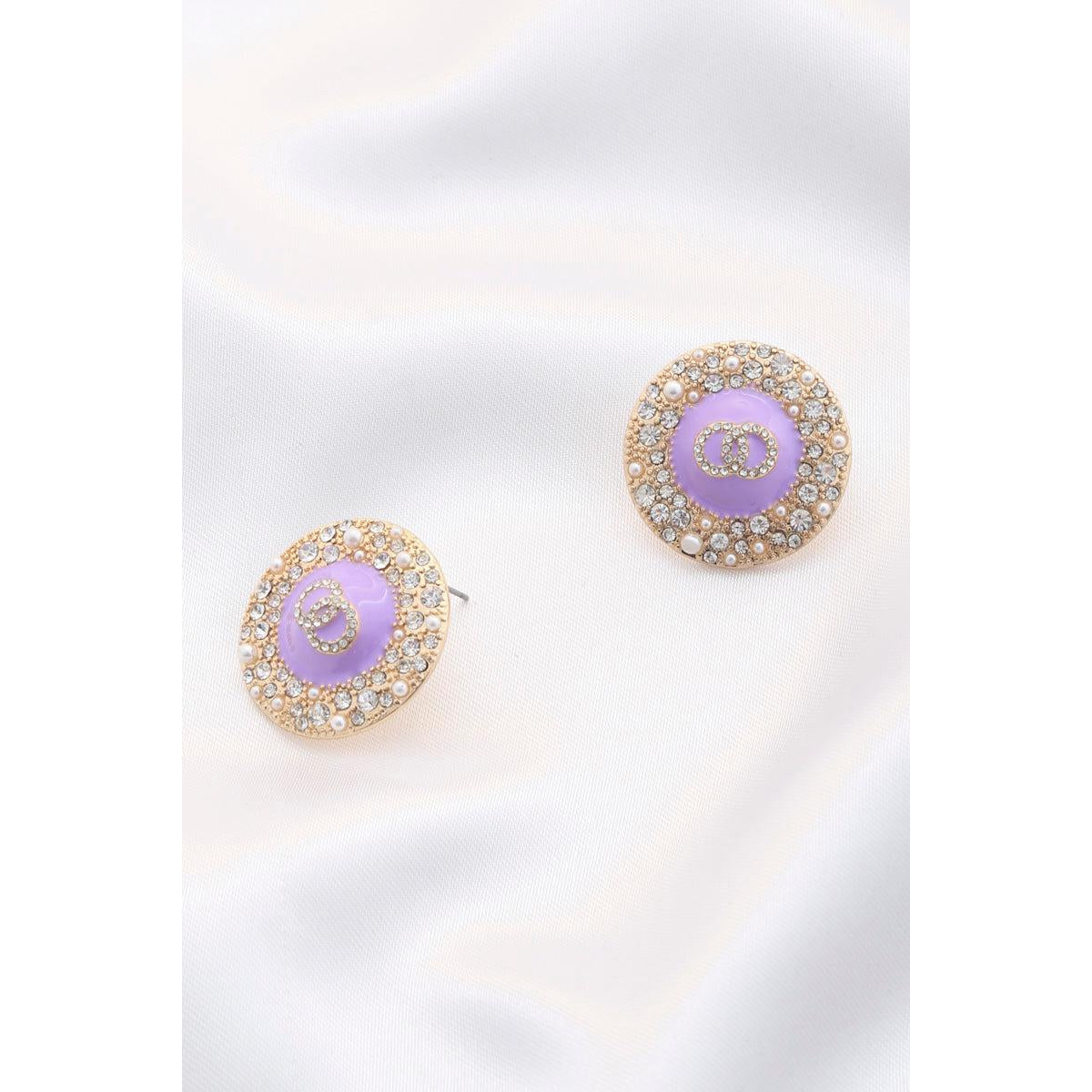 Double Circle Round Metal Earring