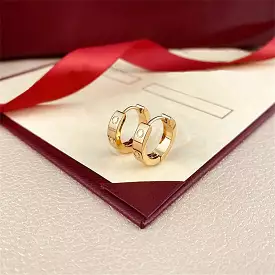 Earrings Women's Luxury Gold Earrings Personality Design Sense Simple Earrings W0396