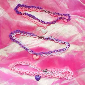 Electric Heart Chain Choker