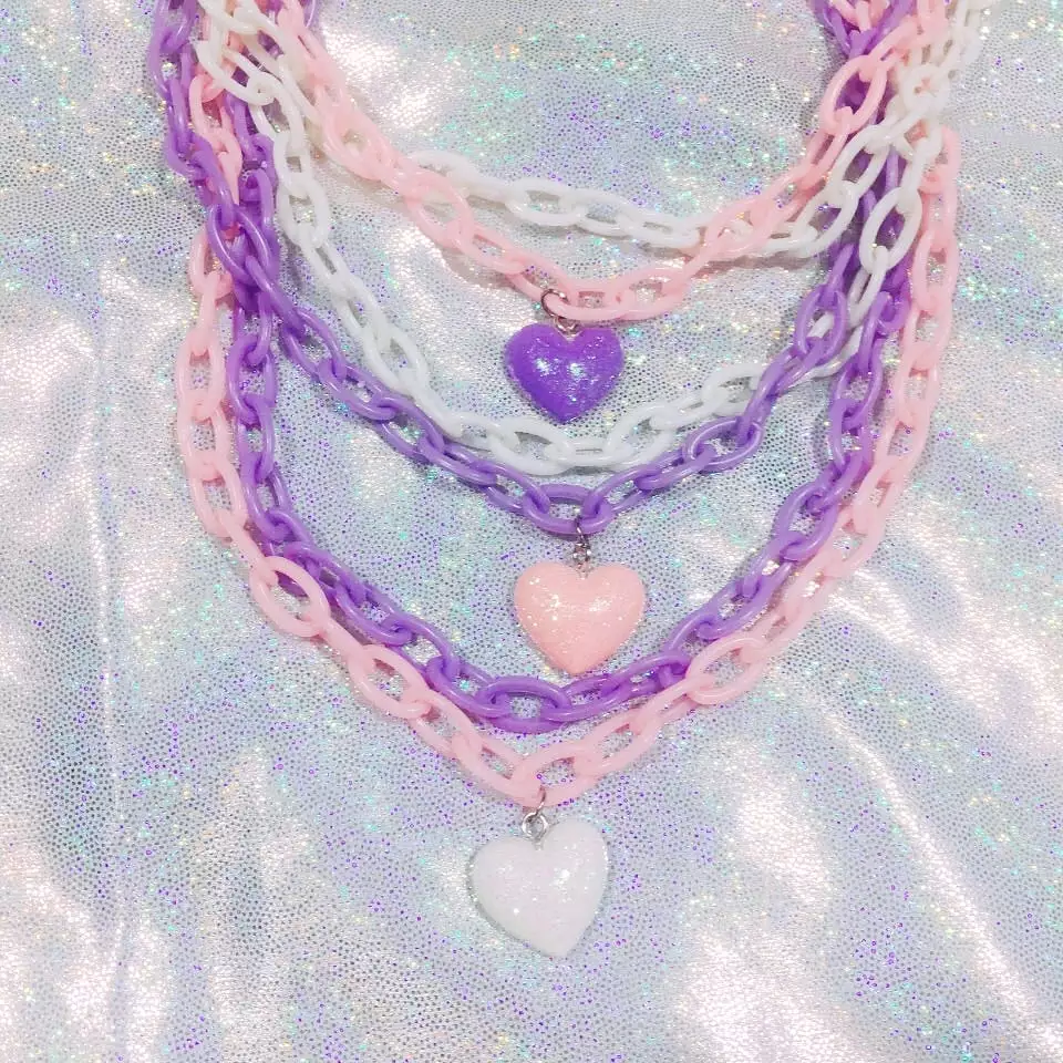 Electric Heart Chain Choker