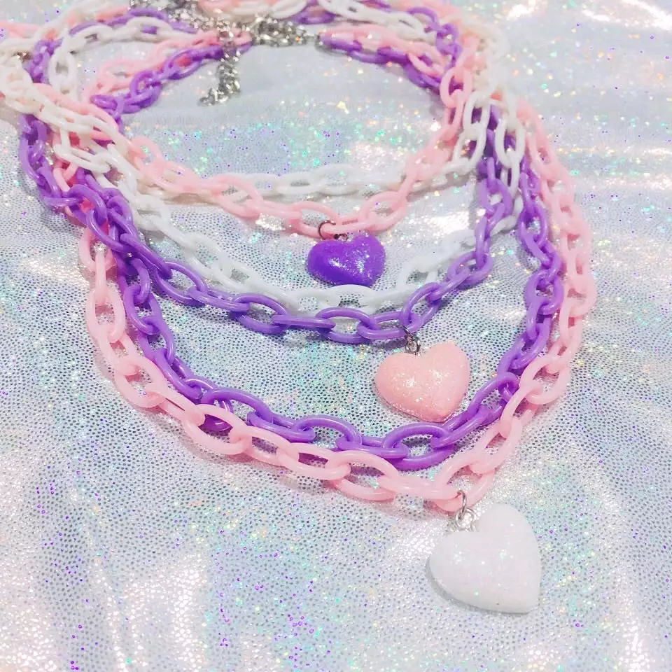 Electric Heart Chain Choker