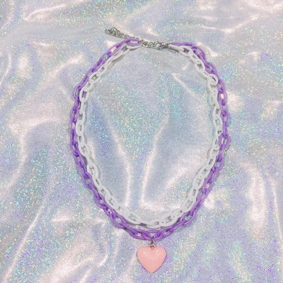 Electric Heart Chain Choker