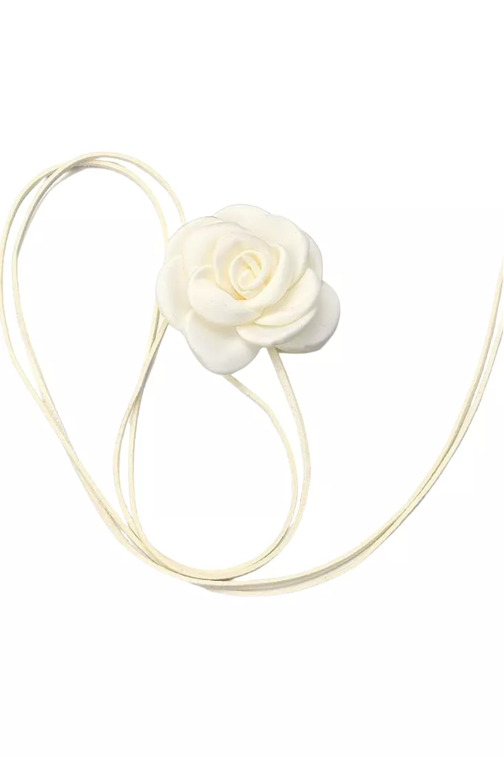 Ellie Flower Necklace - Ivory