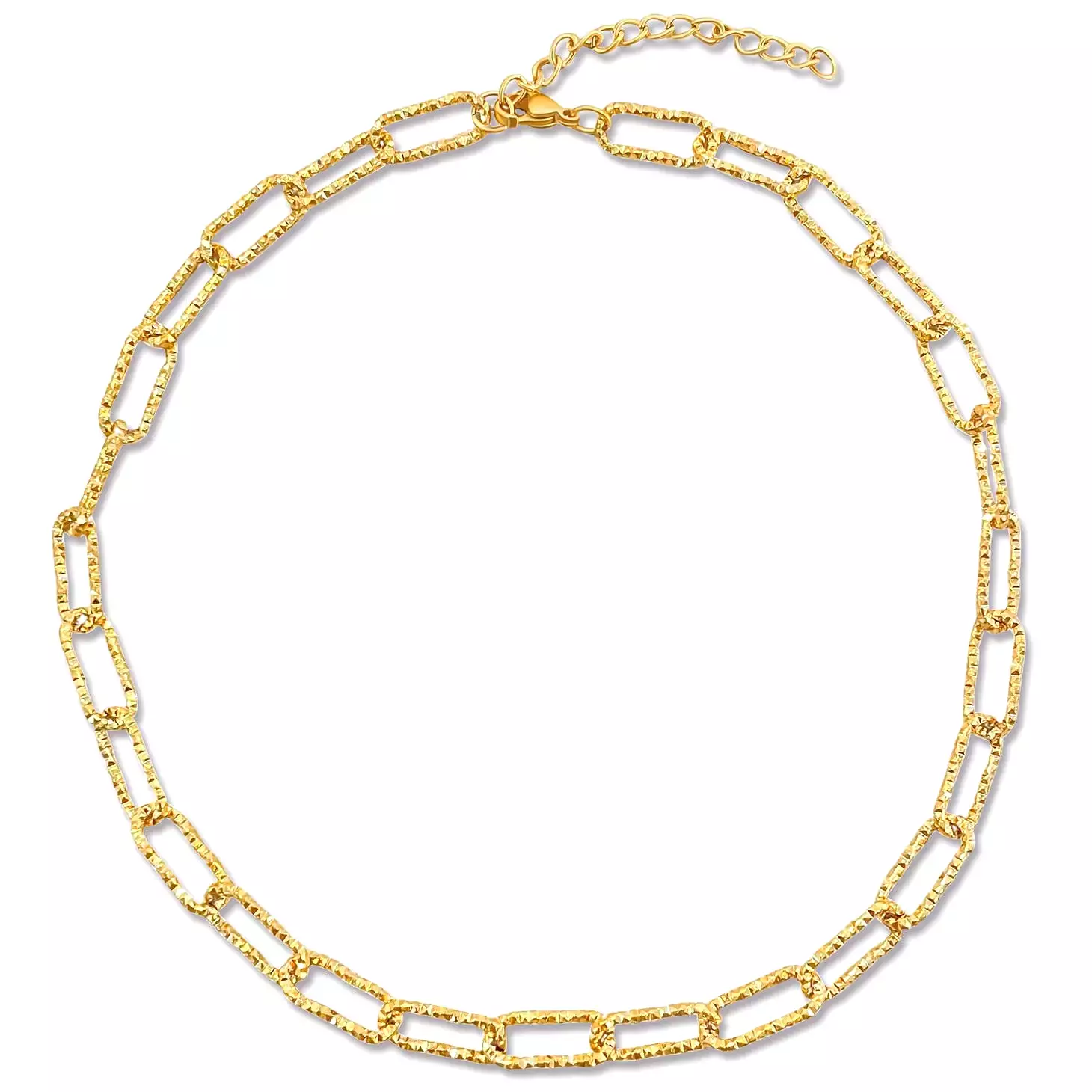 Ellie Vail - Fabiola Textured Paper Clip Chain Necklace