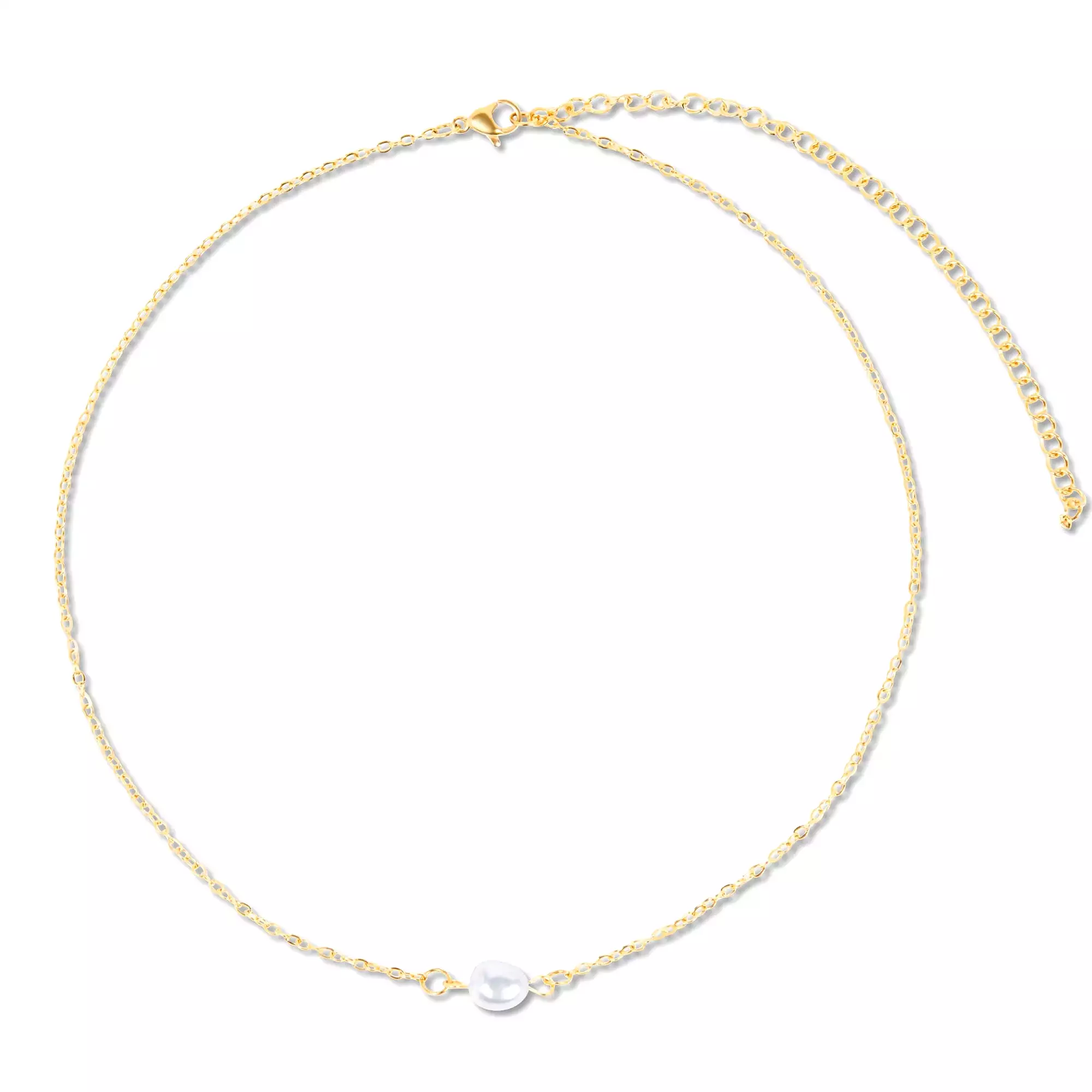 Ellie Vail Shayla Dainty Pearl Choker Necklace