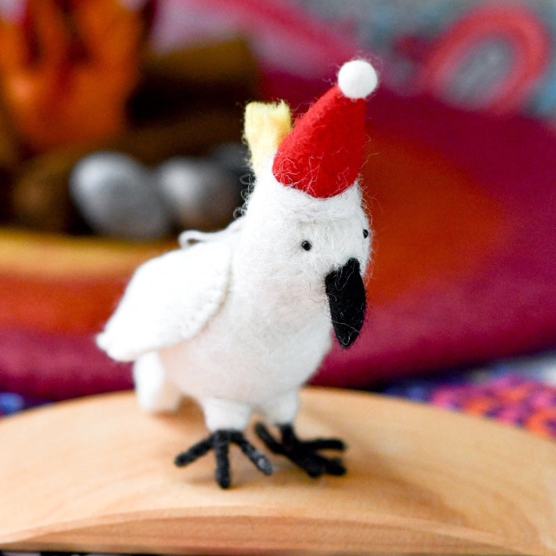 Felt Christmas Ornament - Cockatoo