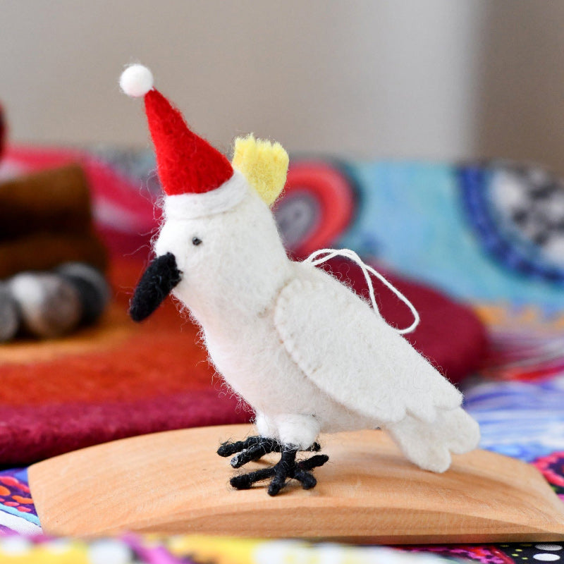 Felt Christmas Ornament - Cockatoo