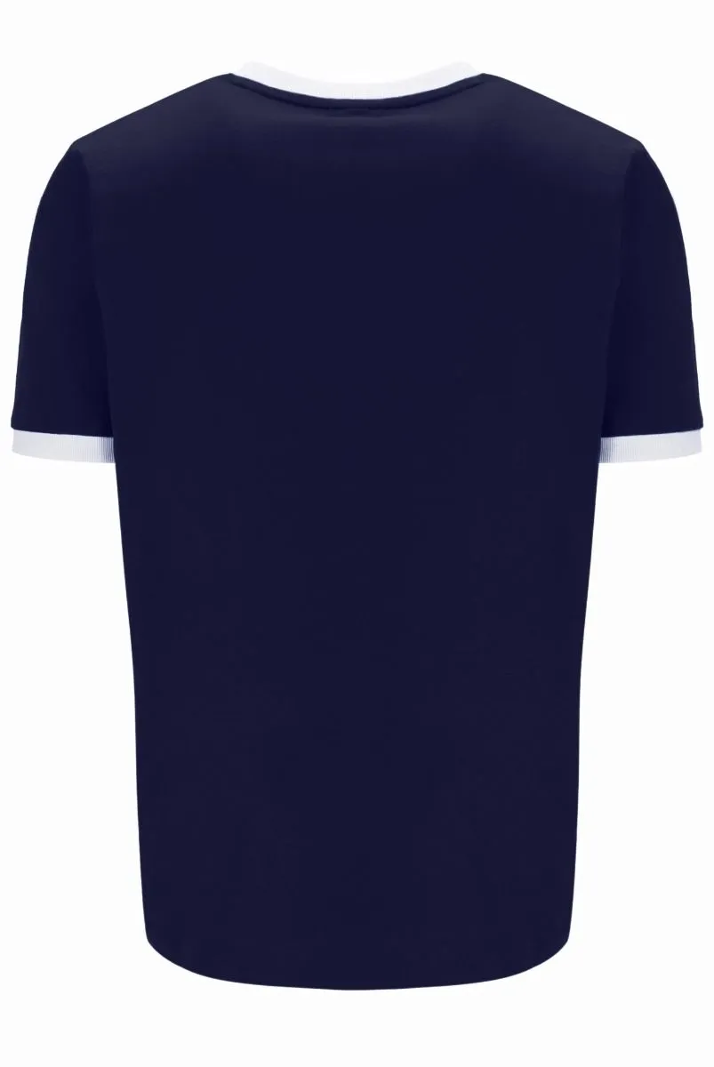 Fila Marconi Crew Neck T-Shirt Navy/Gardenia