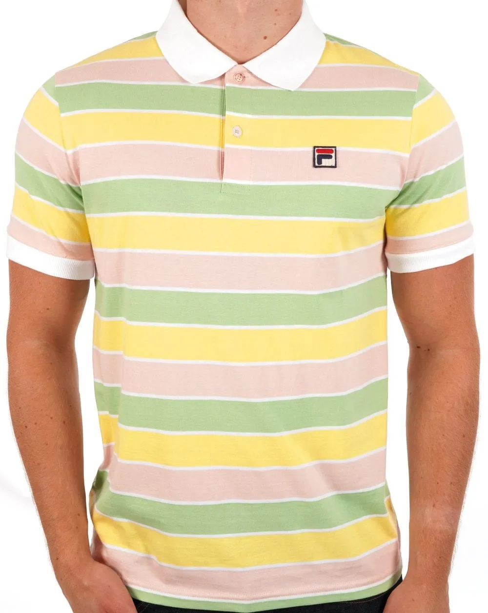 Fila Vintage Business Stripe Polo Pastels