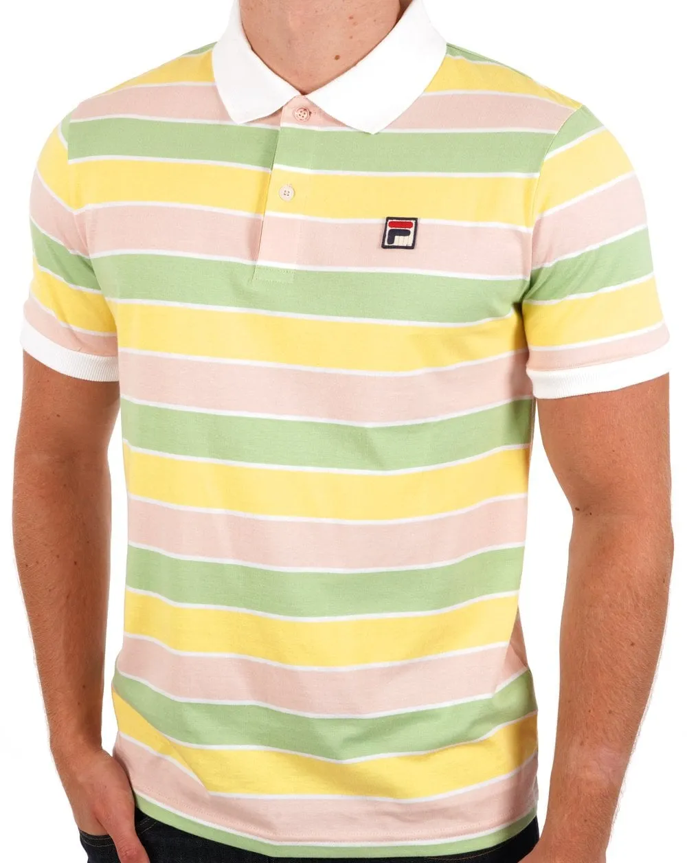 Fila Vintage Business Stripe Polo Pastels