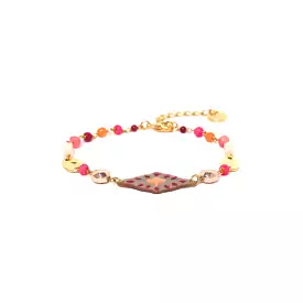 Franck Herval - YOKO shell + looped bead bracelet