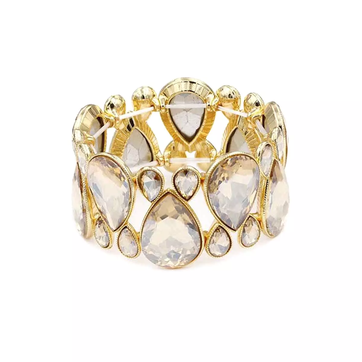 Gem Crystal Stone Stretch Bracelet