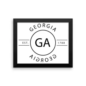 Georgia - Framed Print - Reflections