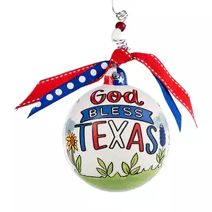 God Bless Texas Ornament