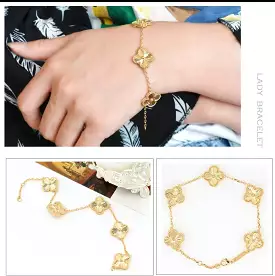 Gold Color Big Crystal Bracelet for Women X4541083