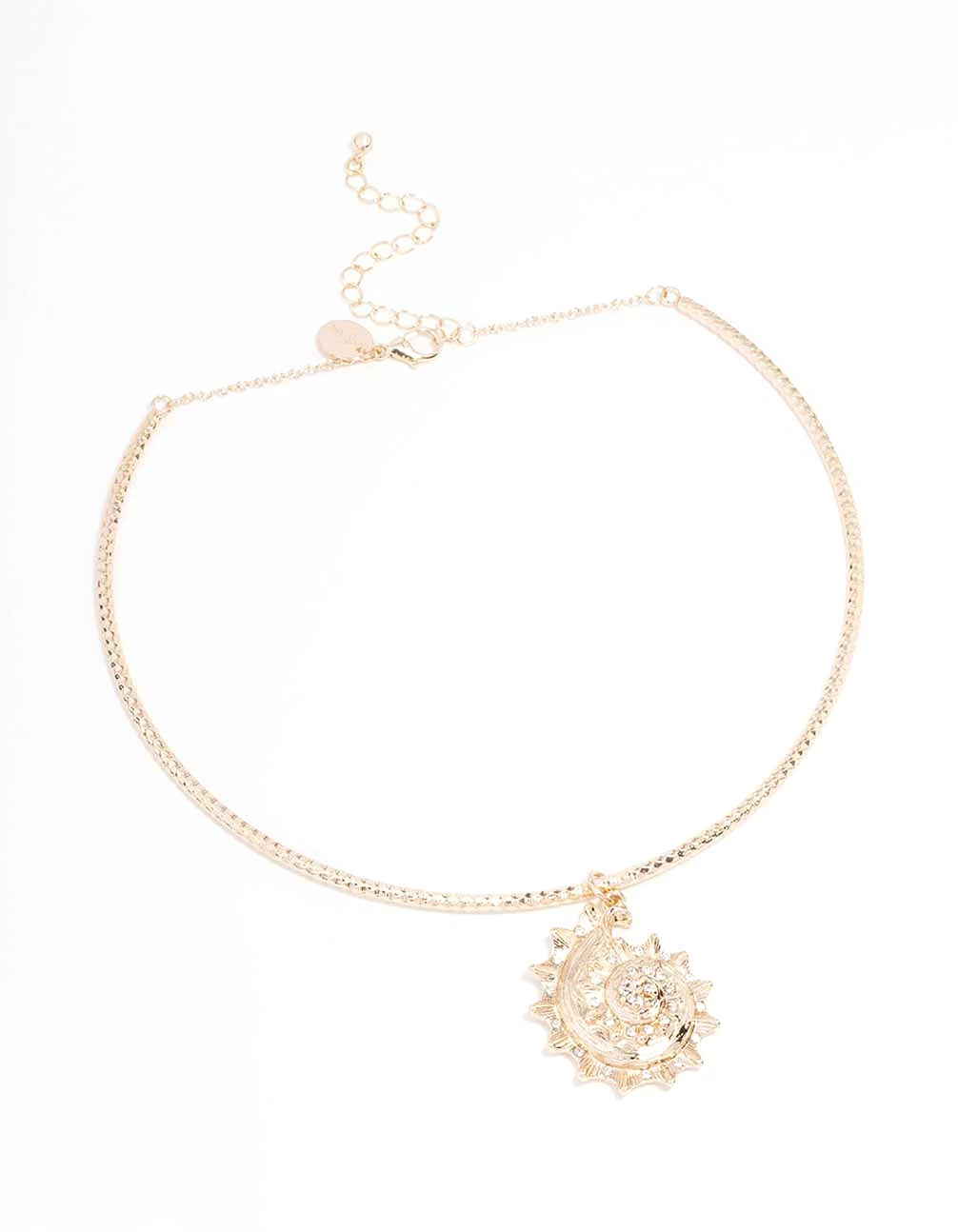 Gold Shell Embellished Choker