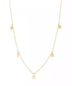 Gorjana 5 Disc Choker Necklace - Gold