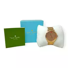 Gramercy Grand Bracelet Watch - Rose Gold Plate Designer By Kate Spade