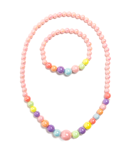 Great Pretenders - Pearly Pastel Necklace & Bracelet Set